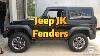 Fender Flare Kit Black Jeep Wrangler Jk 2007+